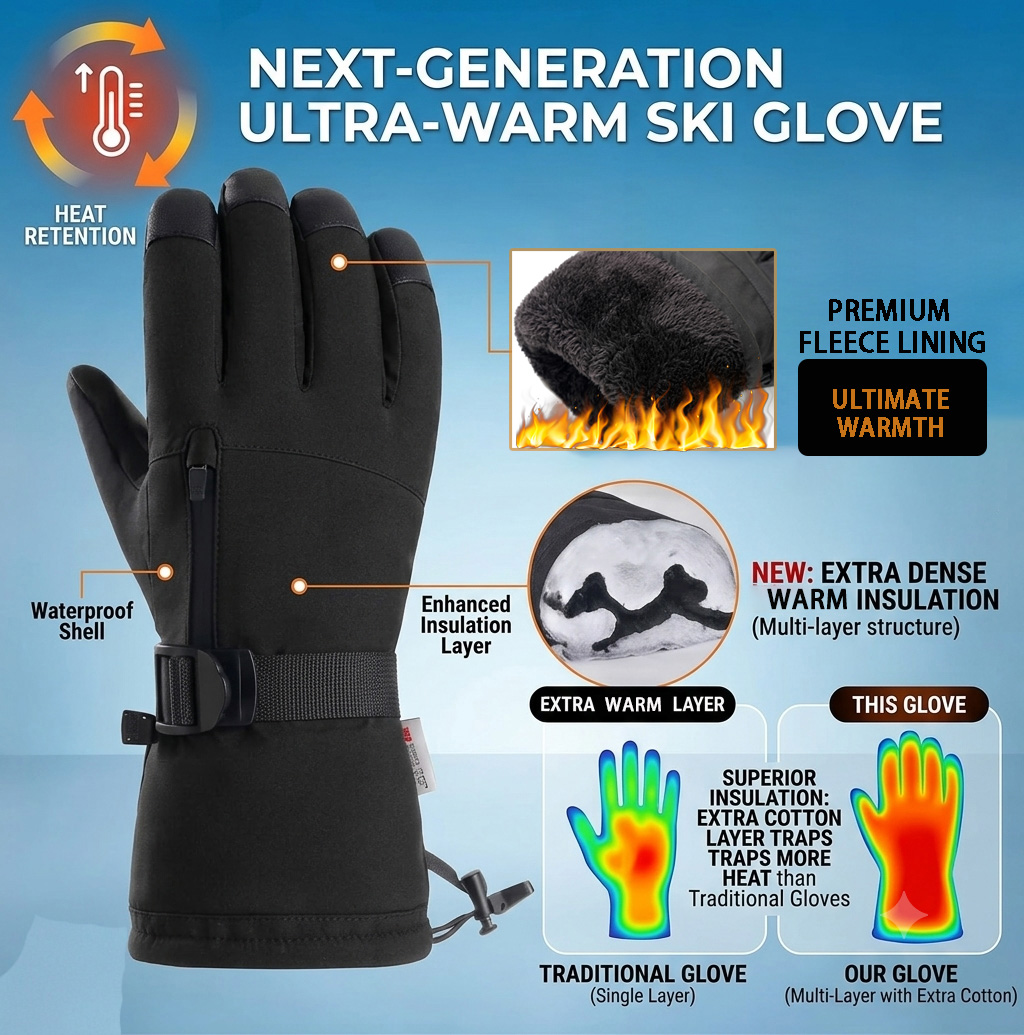 Guanti da Sci Invernali per Uo - Snow Glove Insulated recensione e prezzo